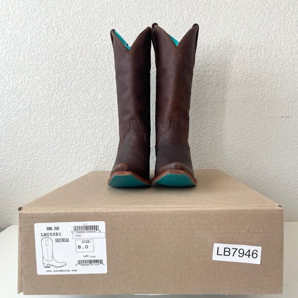 Brown Heeled Boots for Women - Picture 10 of 11